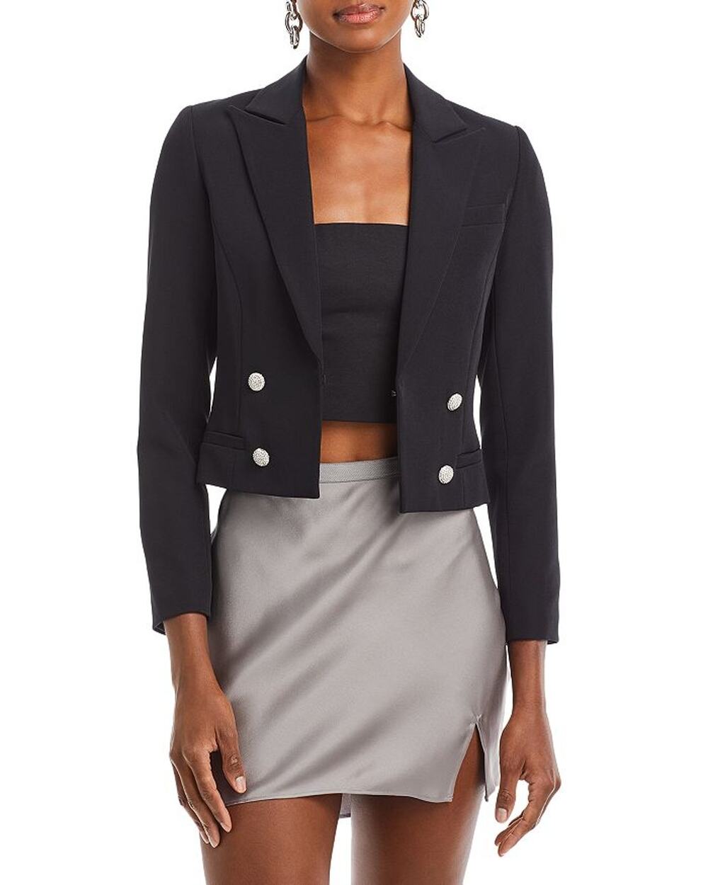 Generation Love Cropped Black Olivia Blazer Size XS